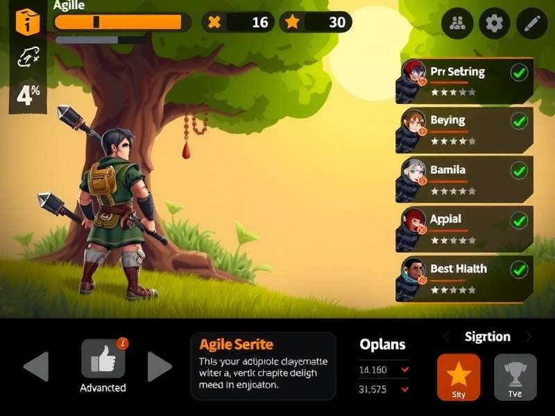 Agile Advance character customization interface